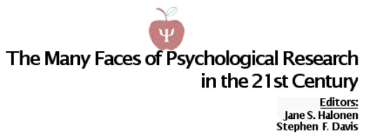The many face of psychological research in the 21st century